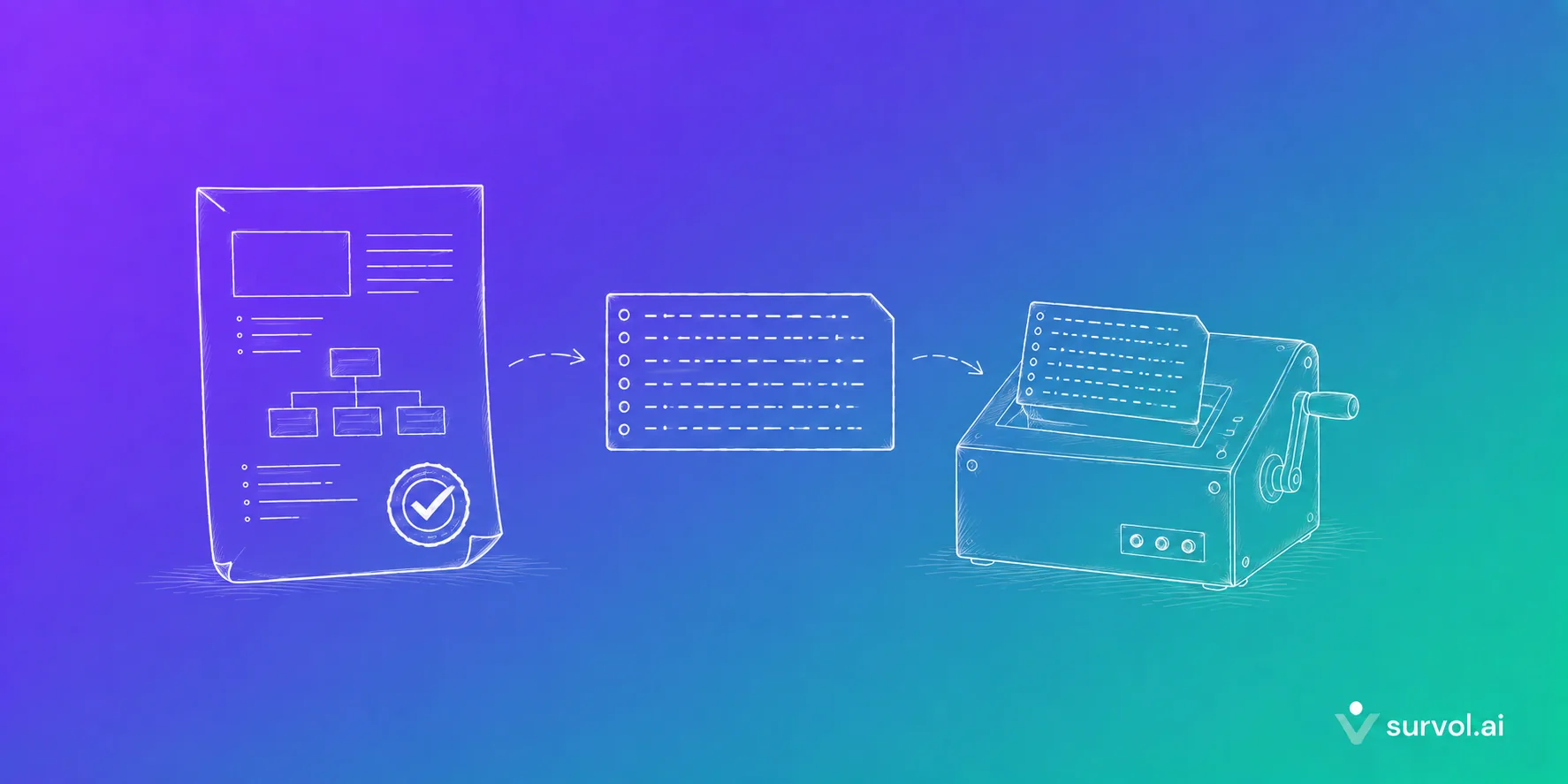The approved spec IS the prompt with Survol.ai