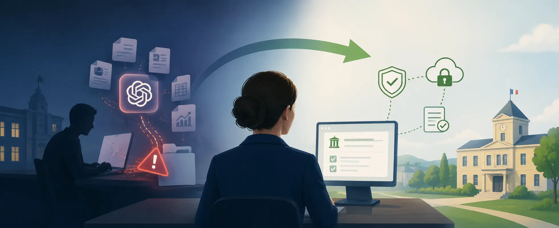 From clandestine ChatGPT (shadow AI) to sovereign, governed AI in local government