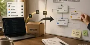 Importing a product and rebuilding its feature map